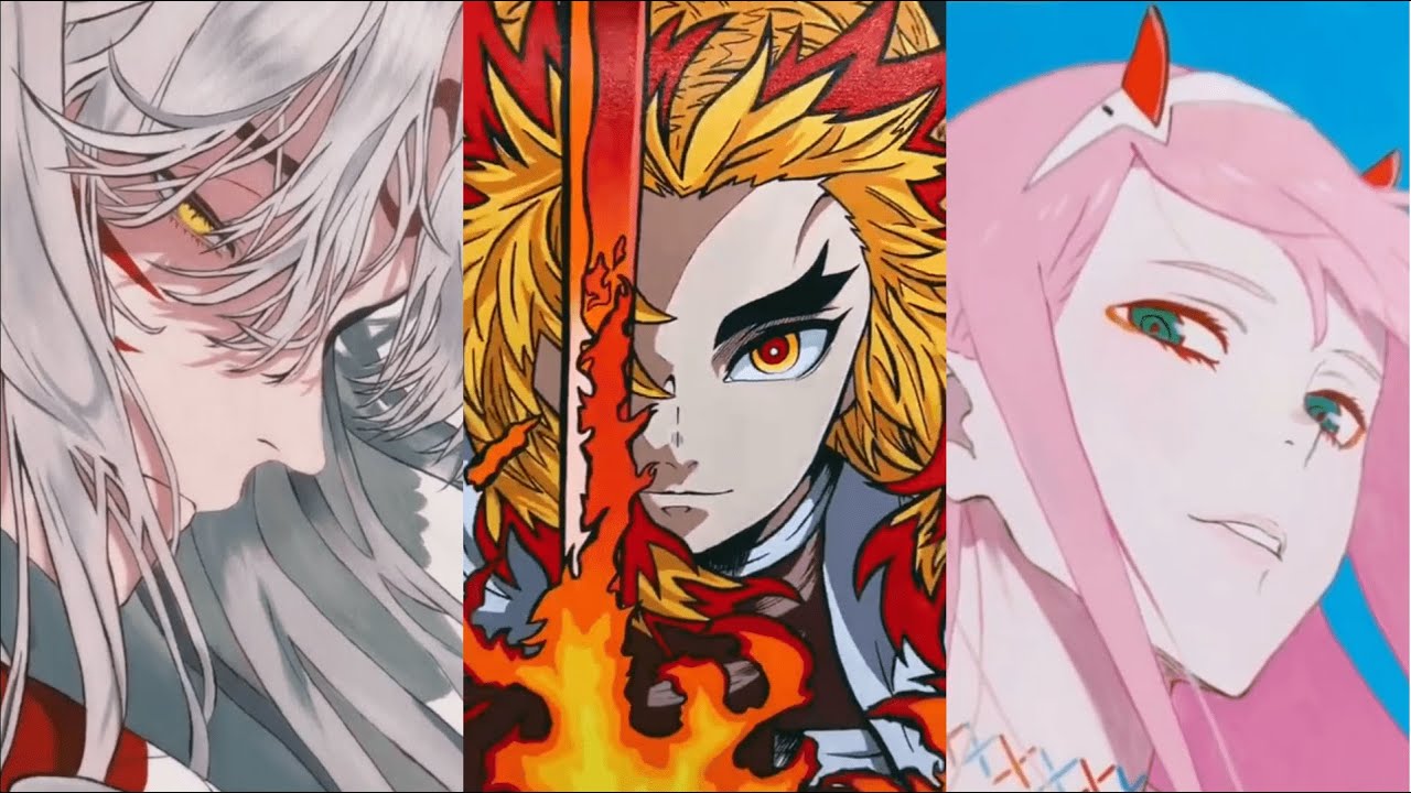 🖌️🎨Art drawing  tiktok compilations  ~ 😍Anime  #234