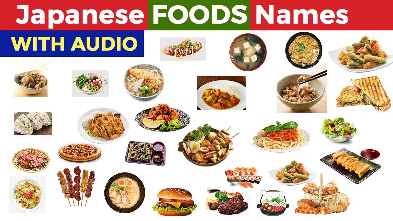 japanese foods names  | popular japanese foods | food names in japanese |   japanese food vocabulary