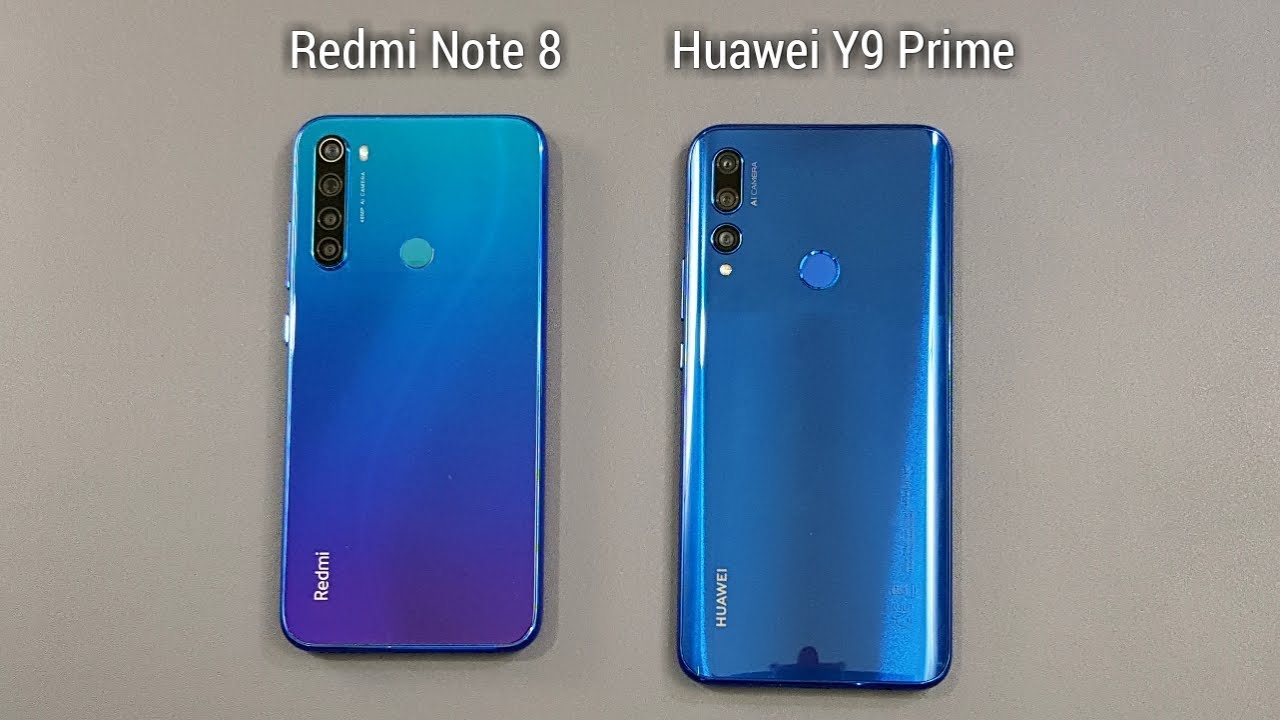 Redmi Note 8 vs Huawei Y9 Prime SpeedTest & Camera Comparison