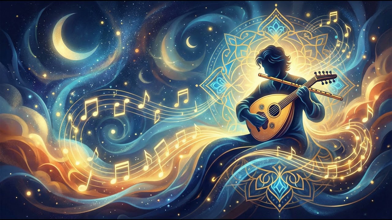 Mystical Oud & Cosmic Maqam | One Hour Deep Focus | عود صوفي وأكوان سحرية | موسيقى التأمل والتركيز