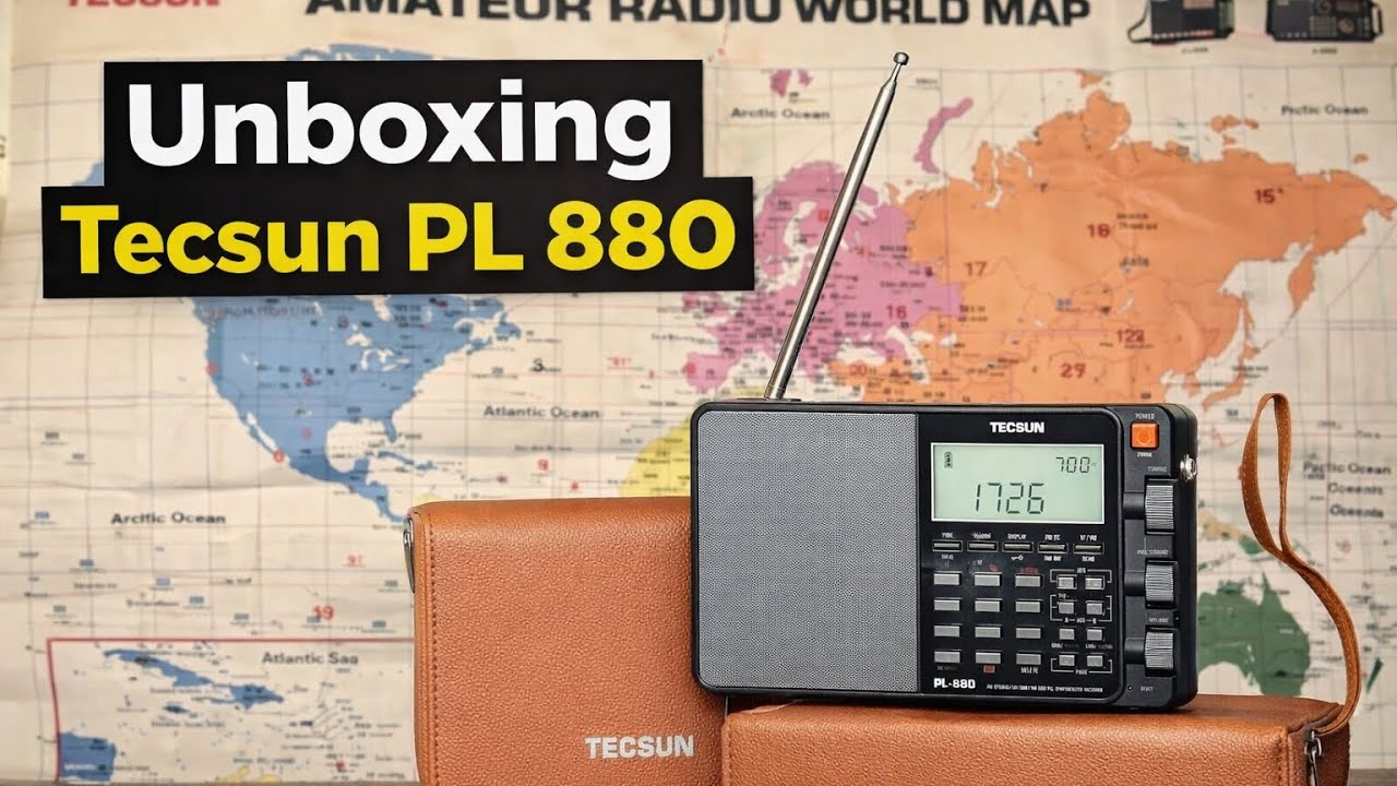 Veja os detalhes deste épico receptor chinês: Unboxing do Tecsun PL 880 e primeiras impressões 