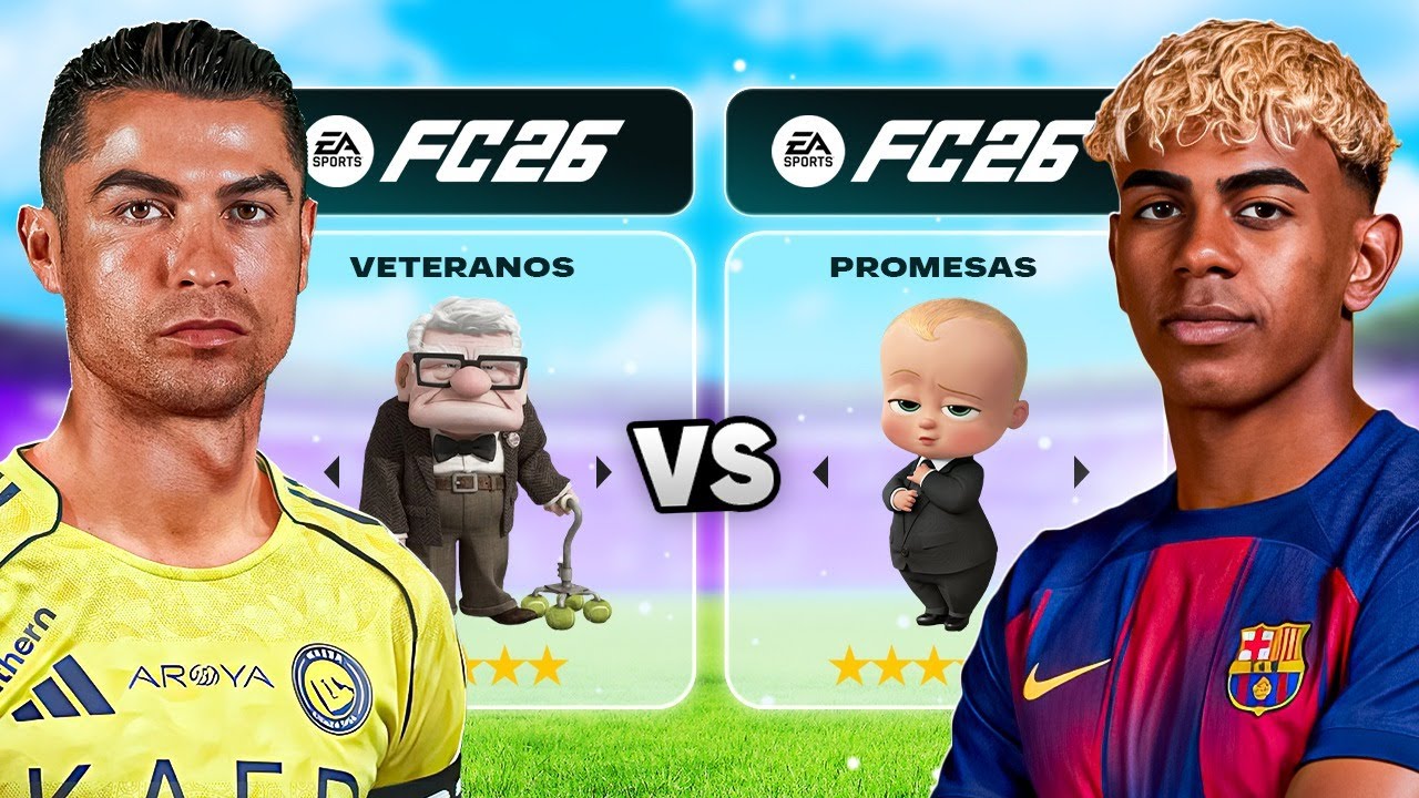 &iexcl;JUGADORES VETERANOS vs PROMESAS en FC 26!