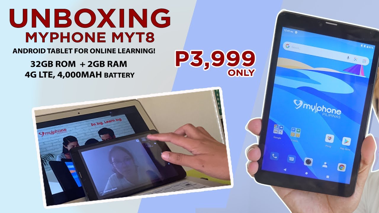 UNBOXING: MyPhone myT8 (Online Learning Tablet capable) | Inyi Yruma