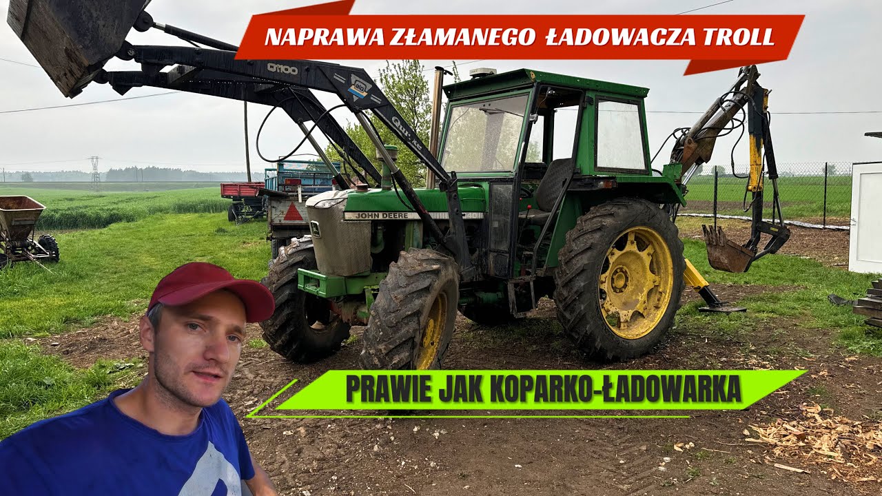 NAPRAWA ZŁAMANEGO ŁADOWACZA TROLL -PRAWIE JAK KOPARKO-ŁADOWARKA