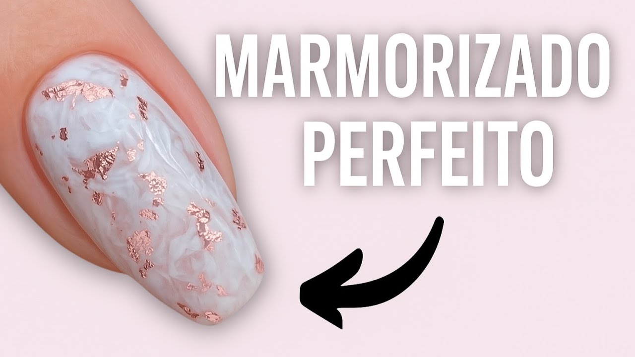 VOU TE AJUDAR A FAZER UNHA COM MARMORIZADO PERFEITO
