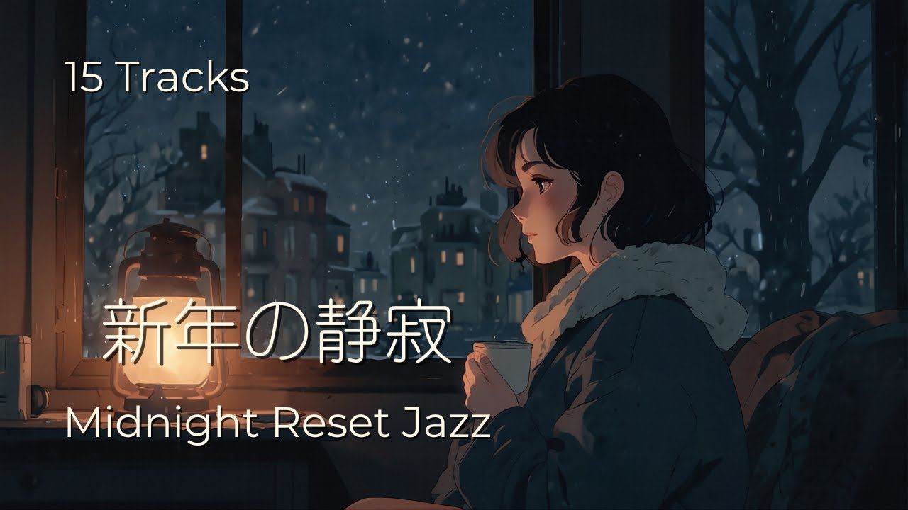 新年の静寂に流れる洋楽ジャズ｜New Year Midnight Lounge – Cozy Lofi Jazz｜リラックス