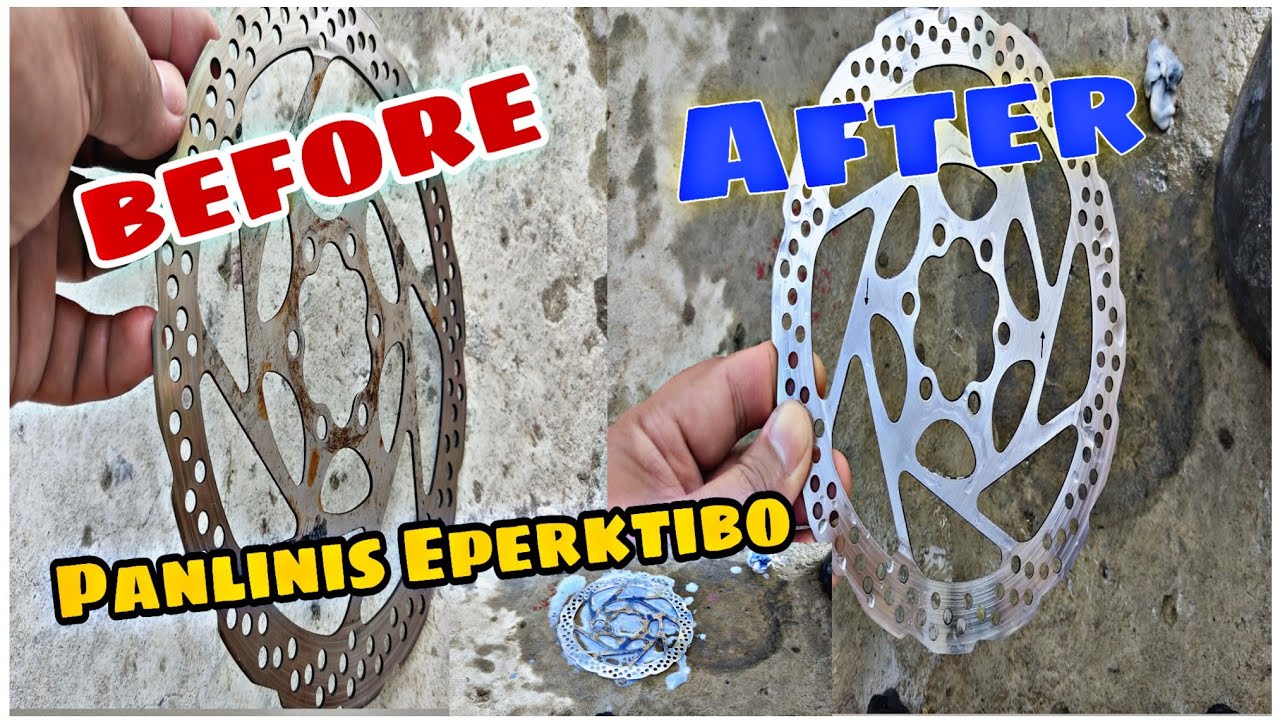 PAANO LINISIN ANG ROTOR NG MTB? LUMANG ROTOR NG MTB DISC BRAKE GAWING PARANG BRAND NEW