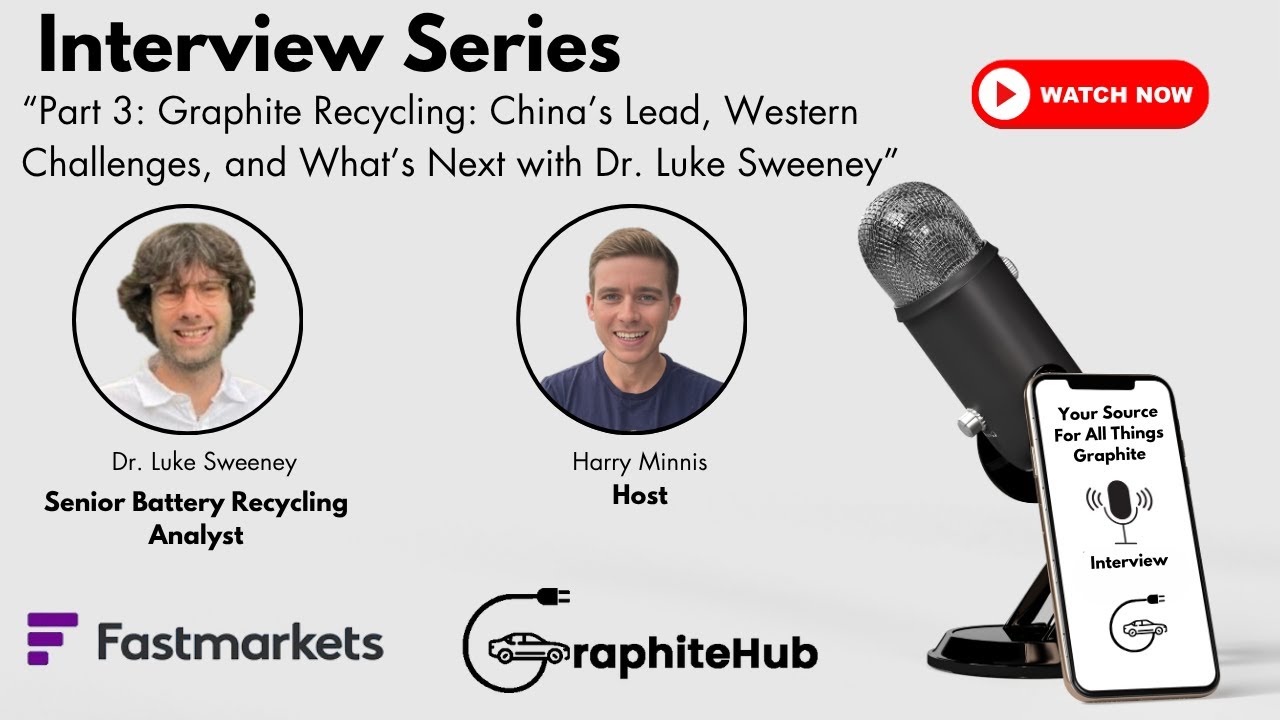 Part 3: Graphite Recycling - China’s Lead, Western Challenges, and What’s Next with Dr. Luke Sweeney
