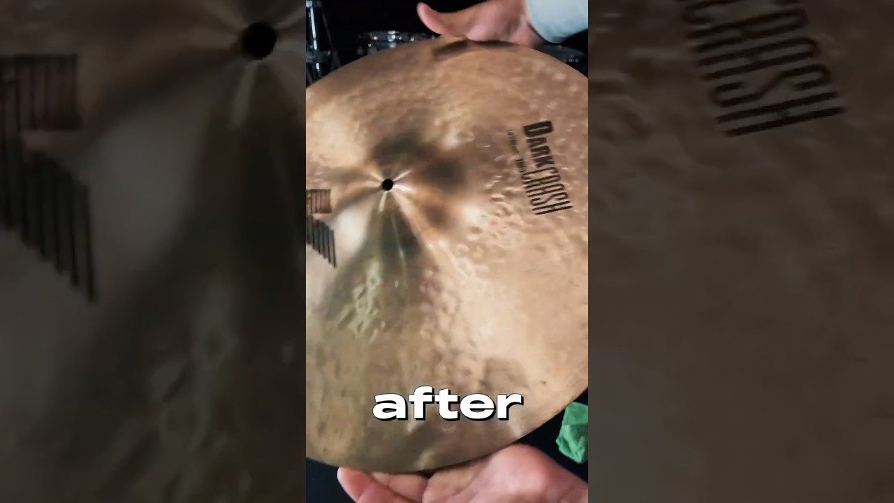 How drummers clean their cymbals