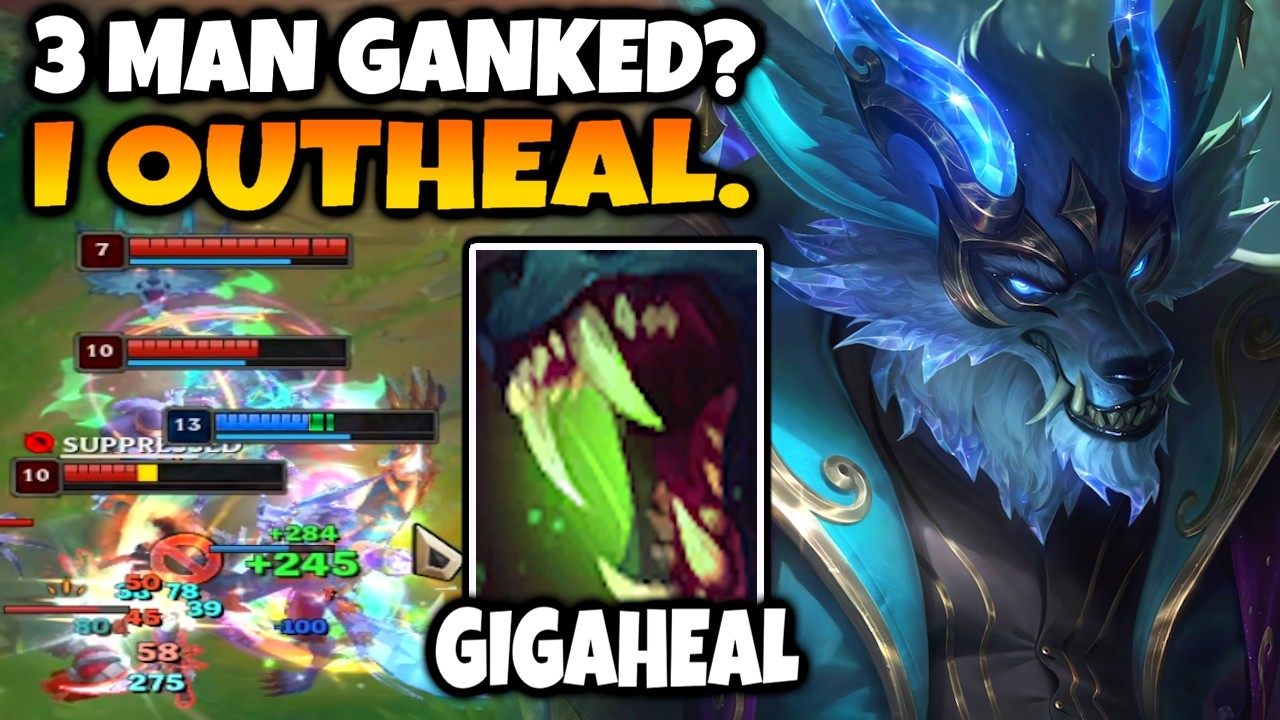 NO ONE EXPECTS THE CRAZY HEALING WARWICK TOP DOES. And when I don't die, they do.
