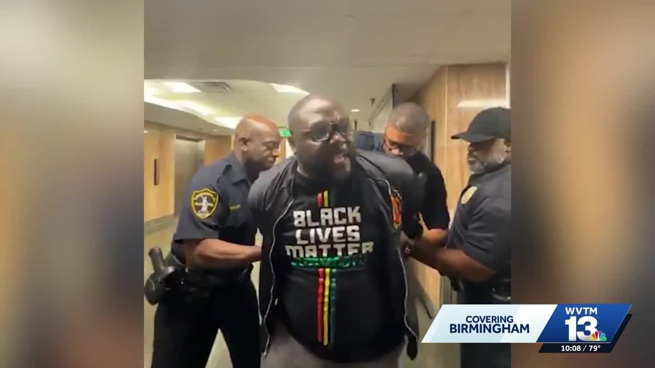 Black Lives Matter Birmingham co-founder arrested while demanding answers about jail deaths