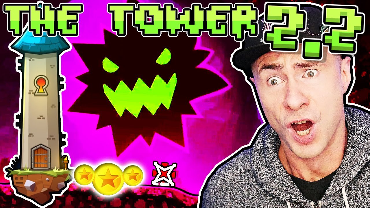 Geometry Dash 2.2 - ALL TOWER LEVELS with 3 COINS COMPLETE
