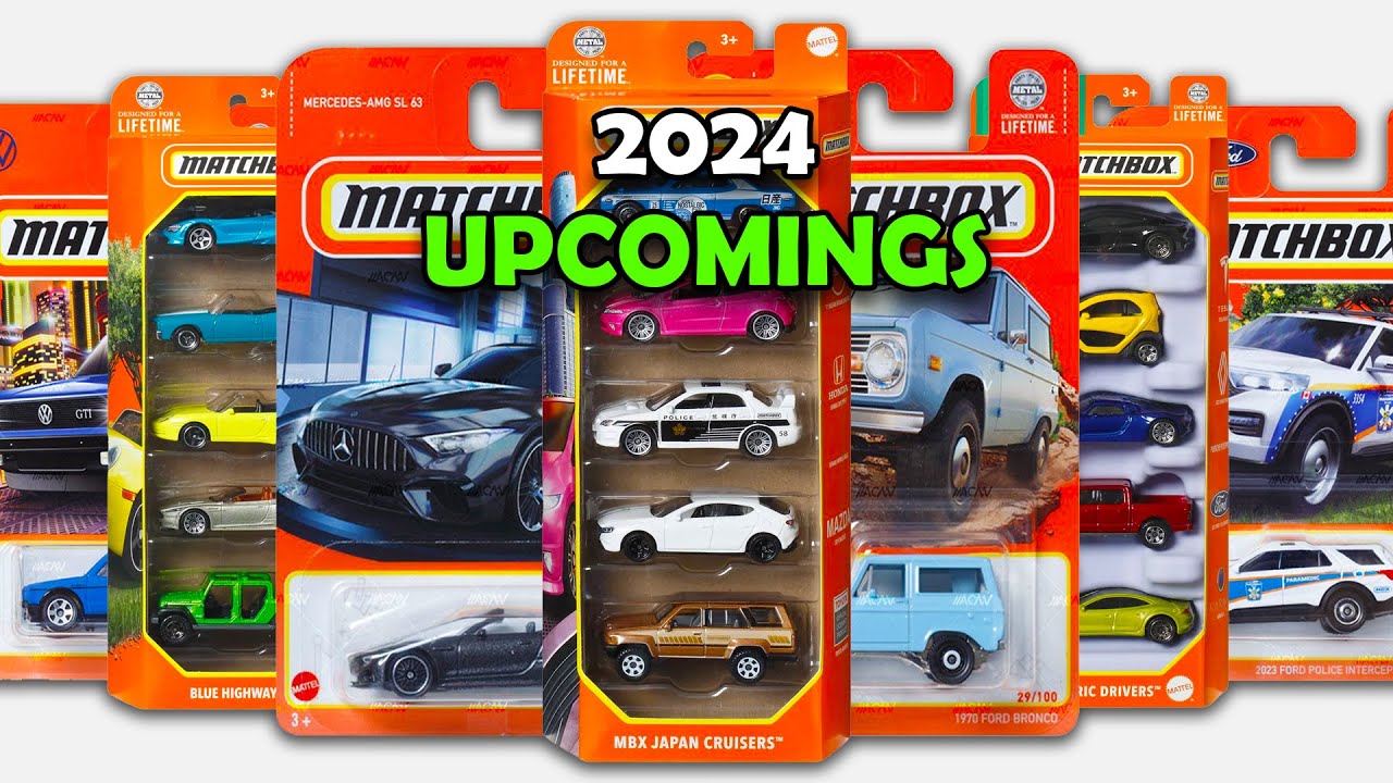 Предварительный просмотр - кейс Matchbox Mix D 2024 года, 5 наборов Set Mix 2, подвижные части, б...