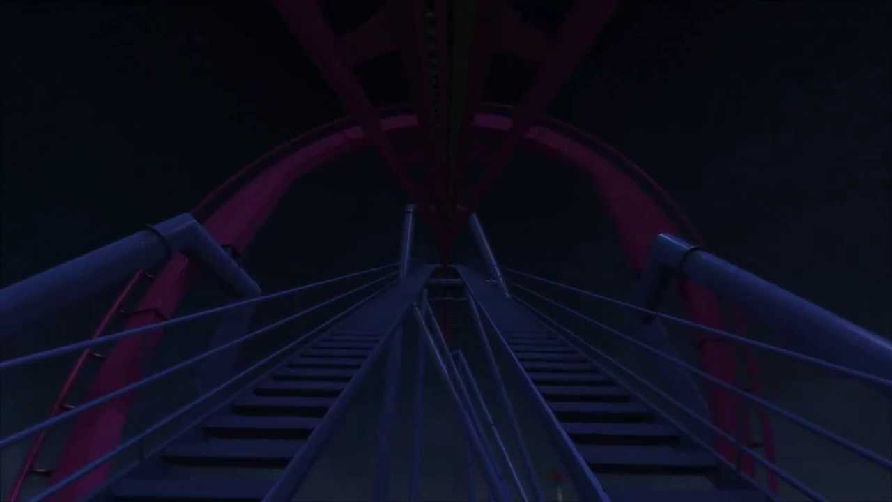 Kings Island Banshee Night POV HD Animation Roller Coaster New For 2014! World's Longest Inverted