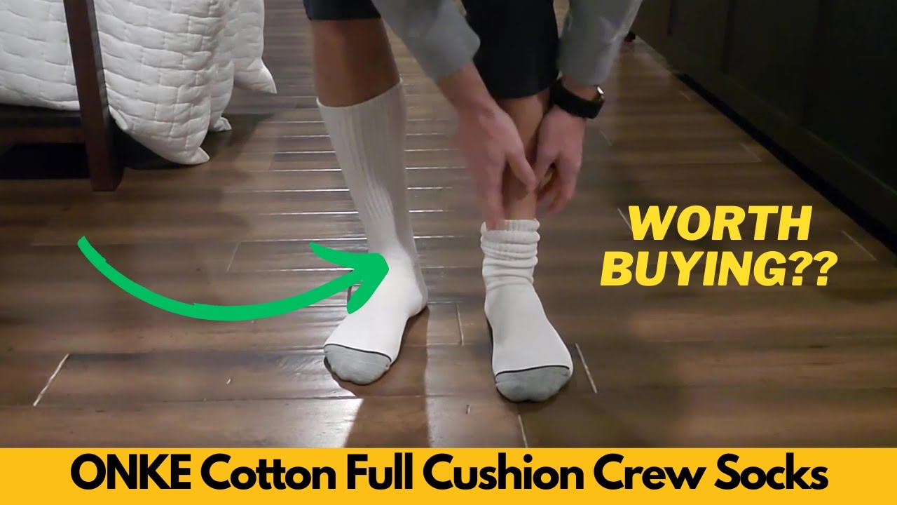 ONKE Cotton Full Cushion Crew Socks for Men Women Athletic Thick Warm Heavy Duty | Worth Buying?