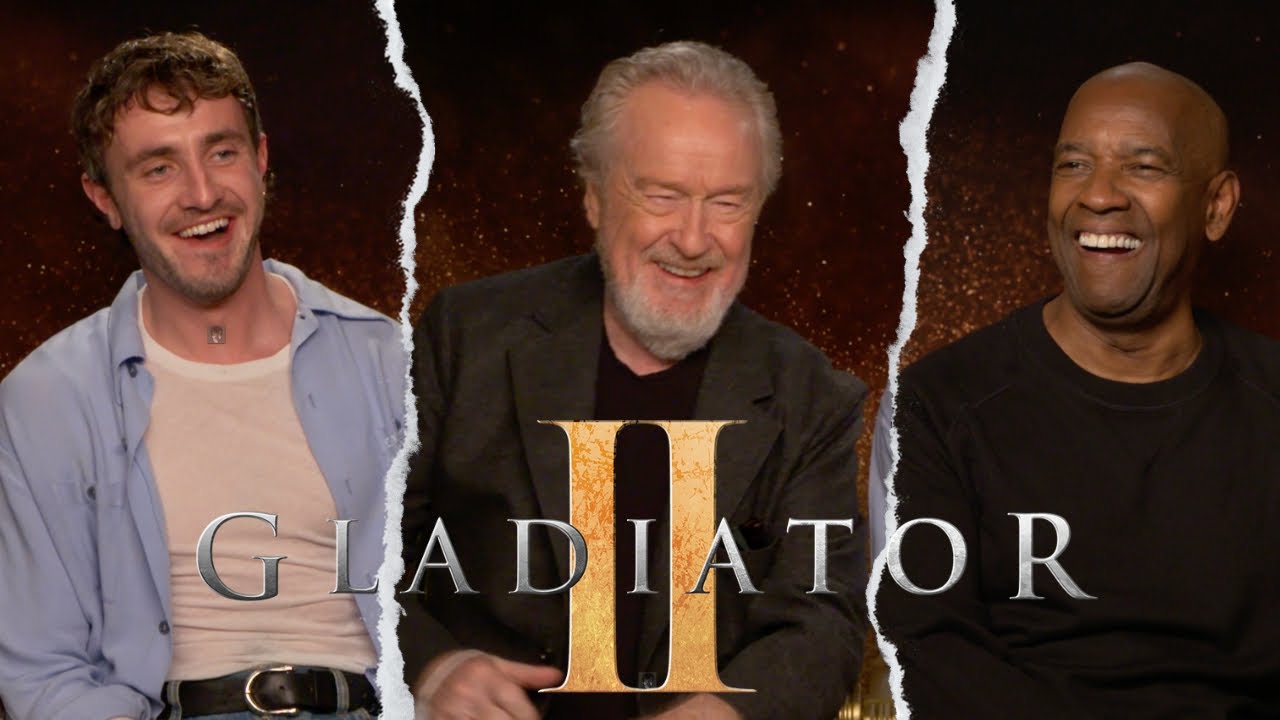 GLADIATOR II Interviews | Ridley Scott, Paul Mescal and Denzel Washington Talk Epic New Sequel