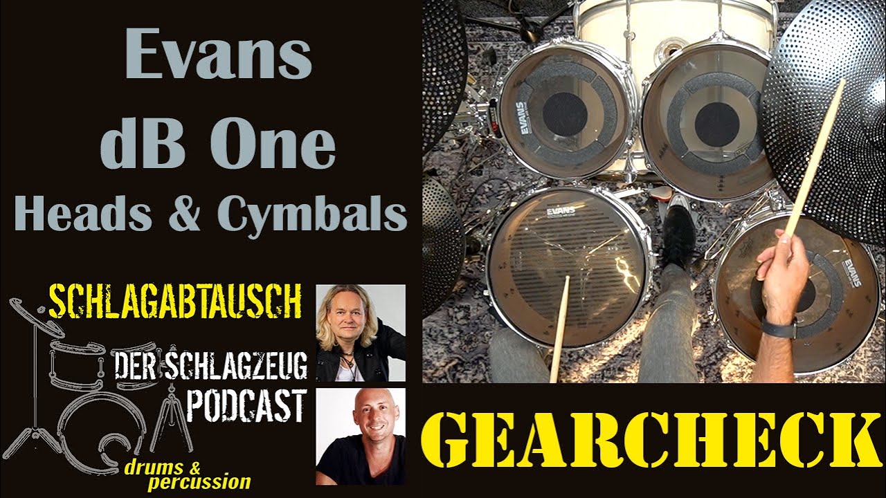 Evans dB One Mesh Drumheads & Evans dB One Low Volume Cymbals im Gearcheck