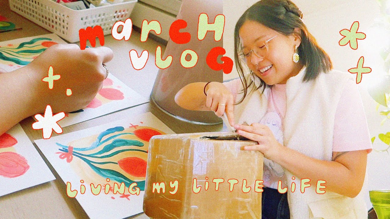 painting, packing, and a date at the art gallery ✿ studio vlog 23
