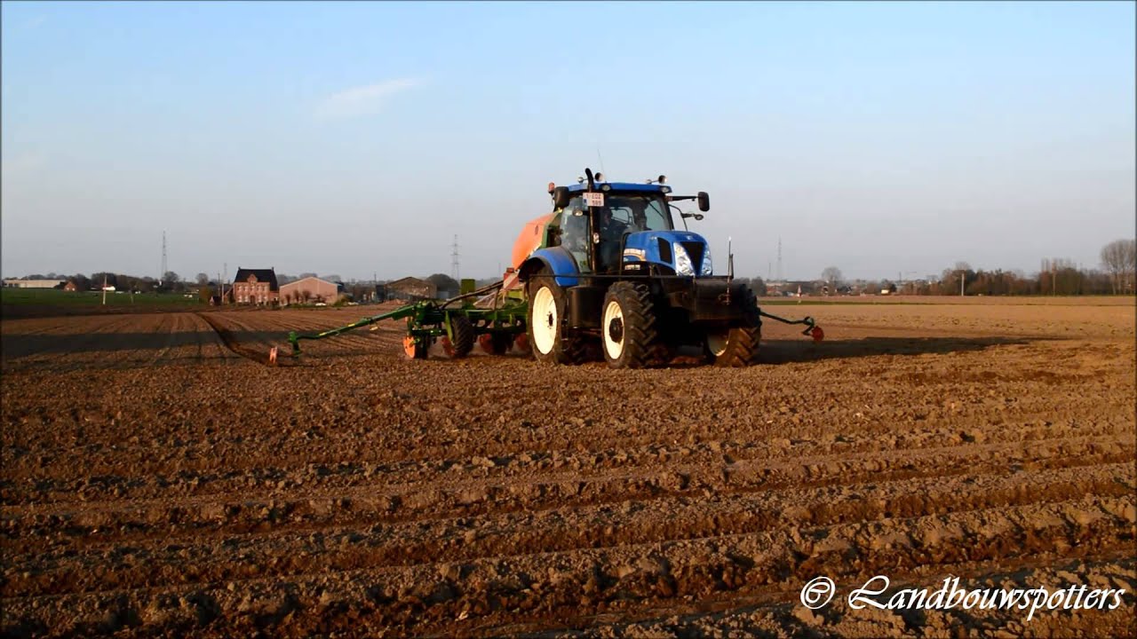 Sowing with New Holland T7. 210 and Amazone EDX 6000-2C