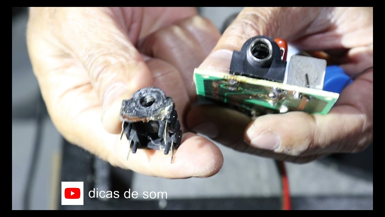 reparo caixa de retorno, falante e troca de conector
