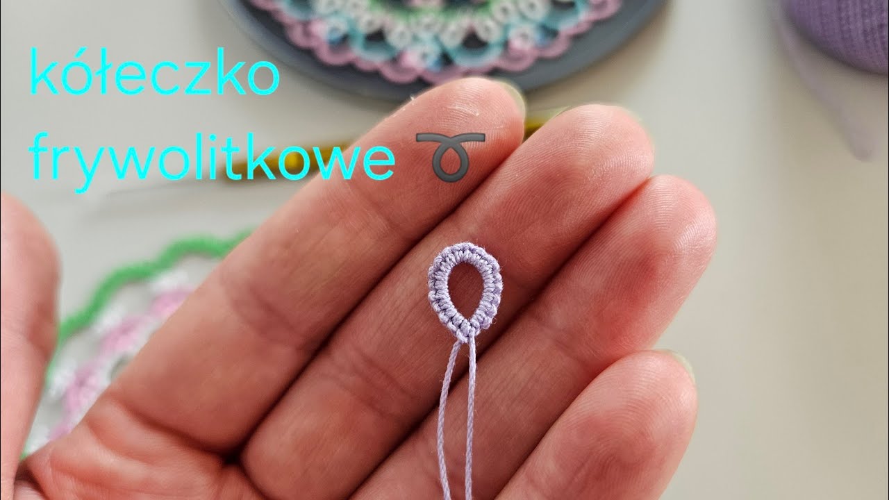 Frywolitka od podstaw - kółeczko ➰️