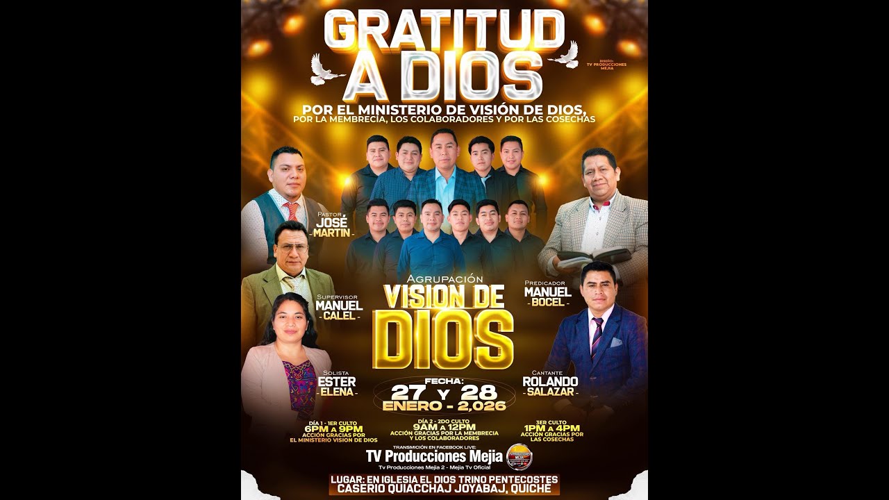 Desde Iglesia El Dios Trino Pentecostés Caserío Quiacchaj Joyabaj.