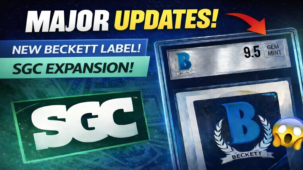 Важные новости от PSA: у Beckett новый лейбл, SGC расширяется.