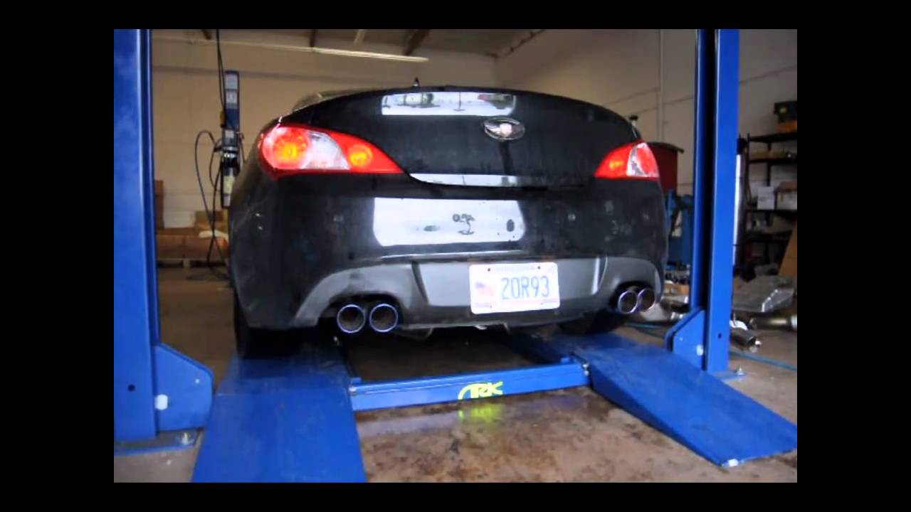 Genesis Coupe 3.8L with ARK Exhaust + Headers + Downpipe + Test Pipe