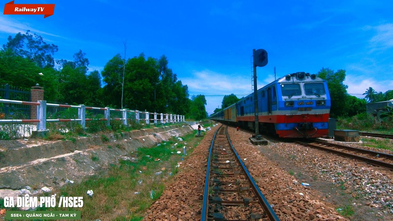 HÀNH TRÌNH TÀU SSE4 TỪ GA QUẢNG NGÃI ĐẾN GA TAM KỲ NĂM 2024