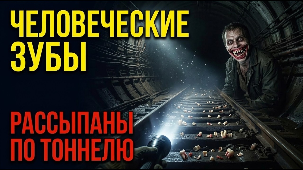 НАШЛИ ЧЕЛОВЕЧЕСКИЕ ЗУБЫ В ТОННЕЛЕ МОСКОВСКОГО МЕТРО. То, что сидело у стены — улыбалось