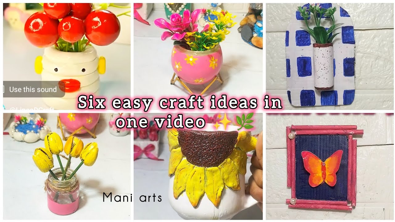 Diy 6 Easy Diy Crafts ideas in single video || YouTube||