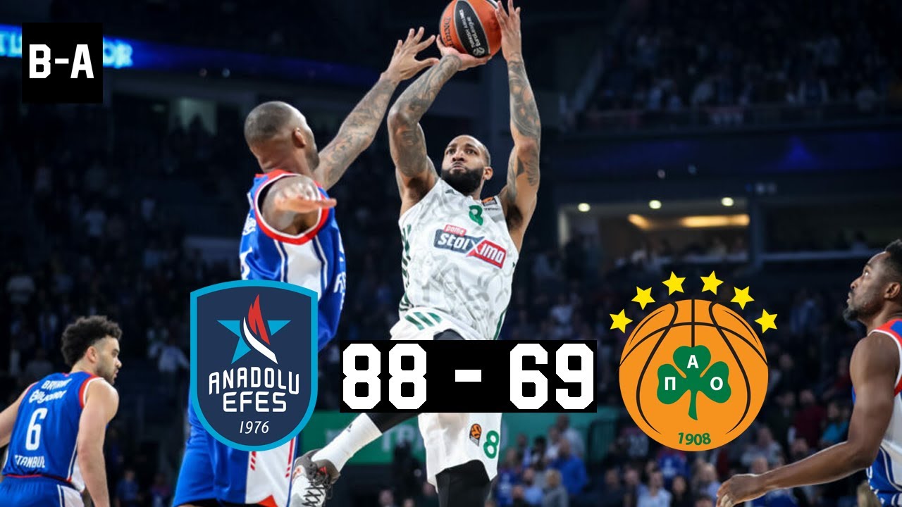 Anadolu Efes - Panathinaikos 88-69 | Full Highlights | Euroleague Round 15 | 23.12.2022