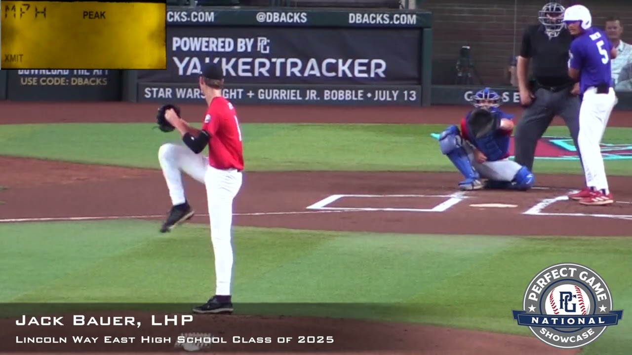 Jack Bauer Prospect Video, LHP, Lincoln Way East High School Class of 2025, PG National CF