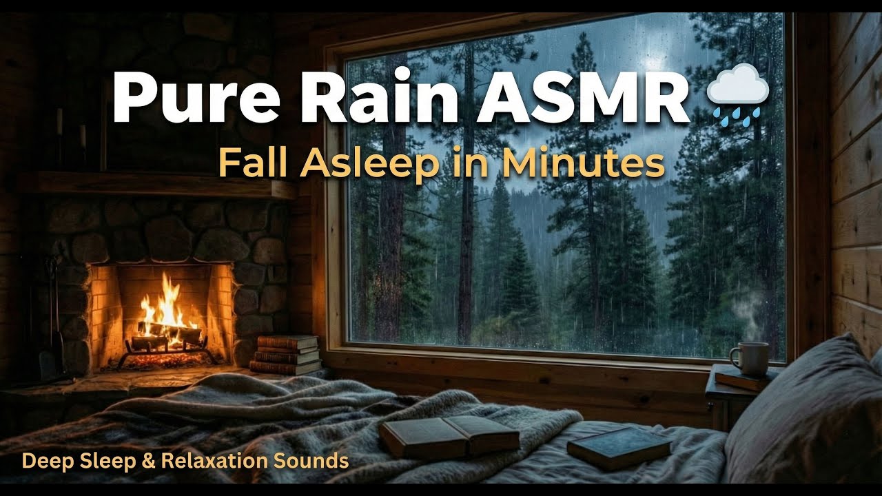 Pure Rain ASMR 🌧️ Fall Asleep in Minutes