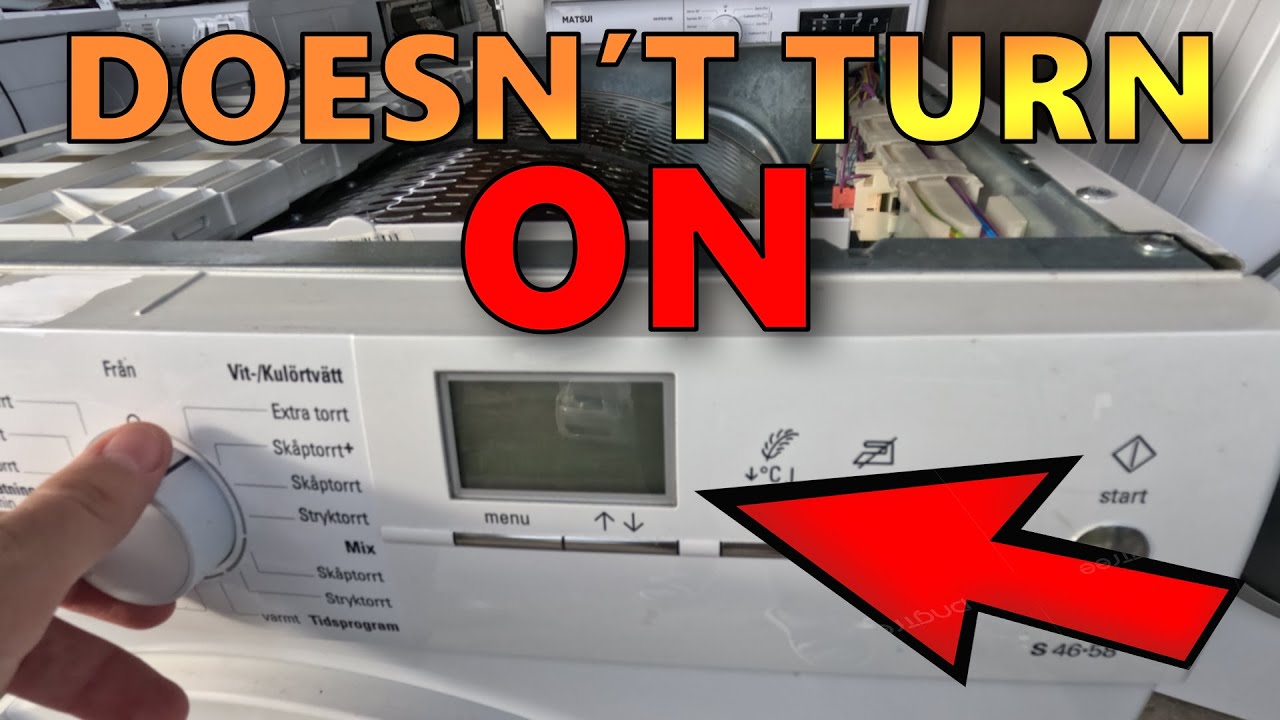 Siemens/Bosch Dryer not powering on? Bad power supply(IC TNY 266 Replacement)