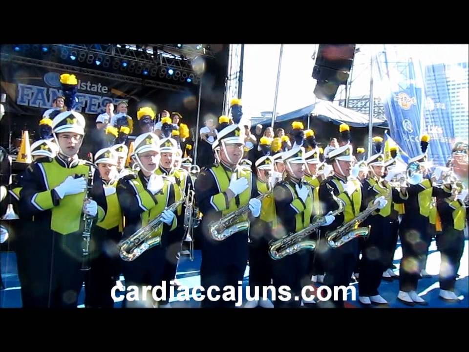 Michigan M Fanfare Hail to the Victors Fight Song BCS Sugar Bowl Fan Fest
