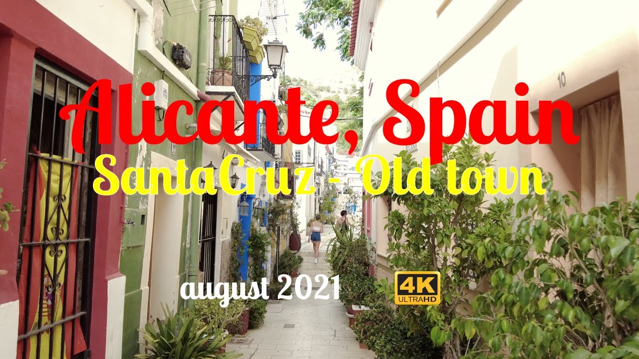 🇪🇸 Walk in Spain, Santa Cruz old town, Alicante, august 2021