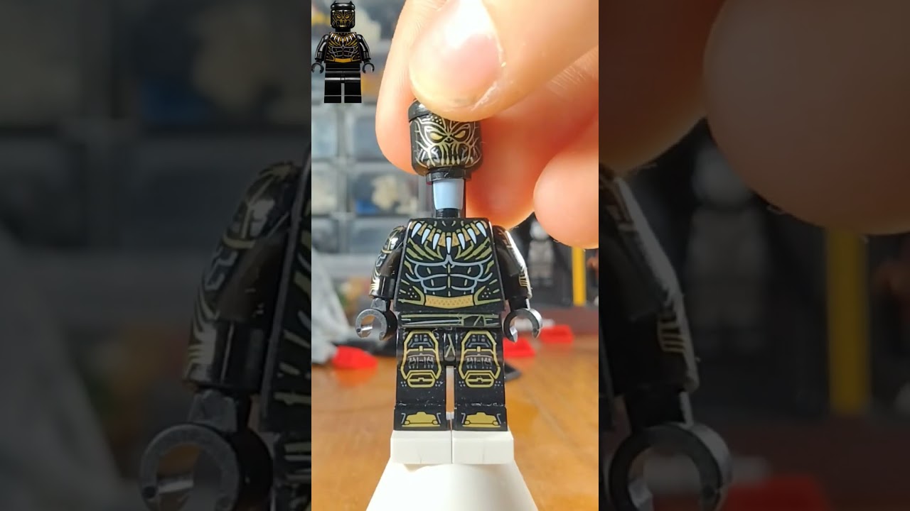 Improved Lego Killmonger 🐆🙅🏿 (from Black Panther)