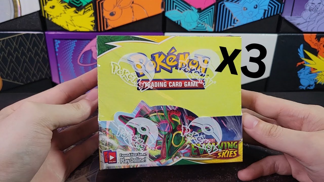 Pokemon Evolving Skies Booster Box Opening Compilation!