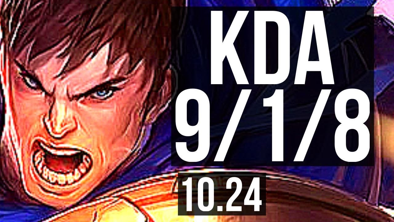 GAREN vs KAYLE (TOP) | 9/1/8, 1.0M mastery, 300+ games | EUW Diamond | v10.24