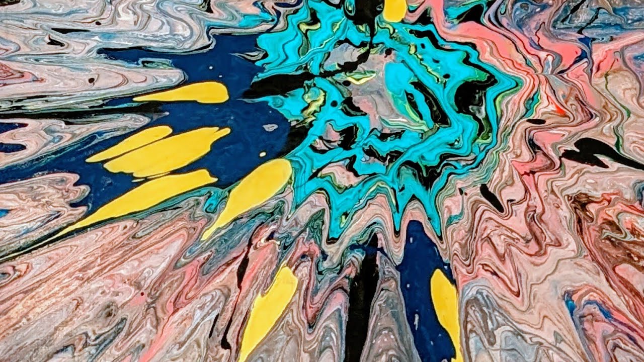 Kinetic Resonances 4 painting #fullvideo #wheelchairartist #fluidart 