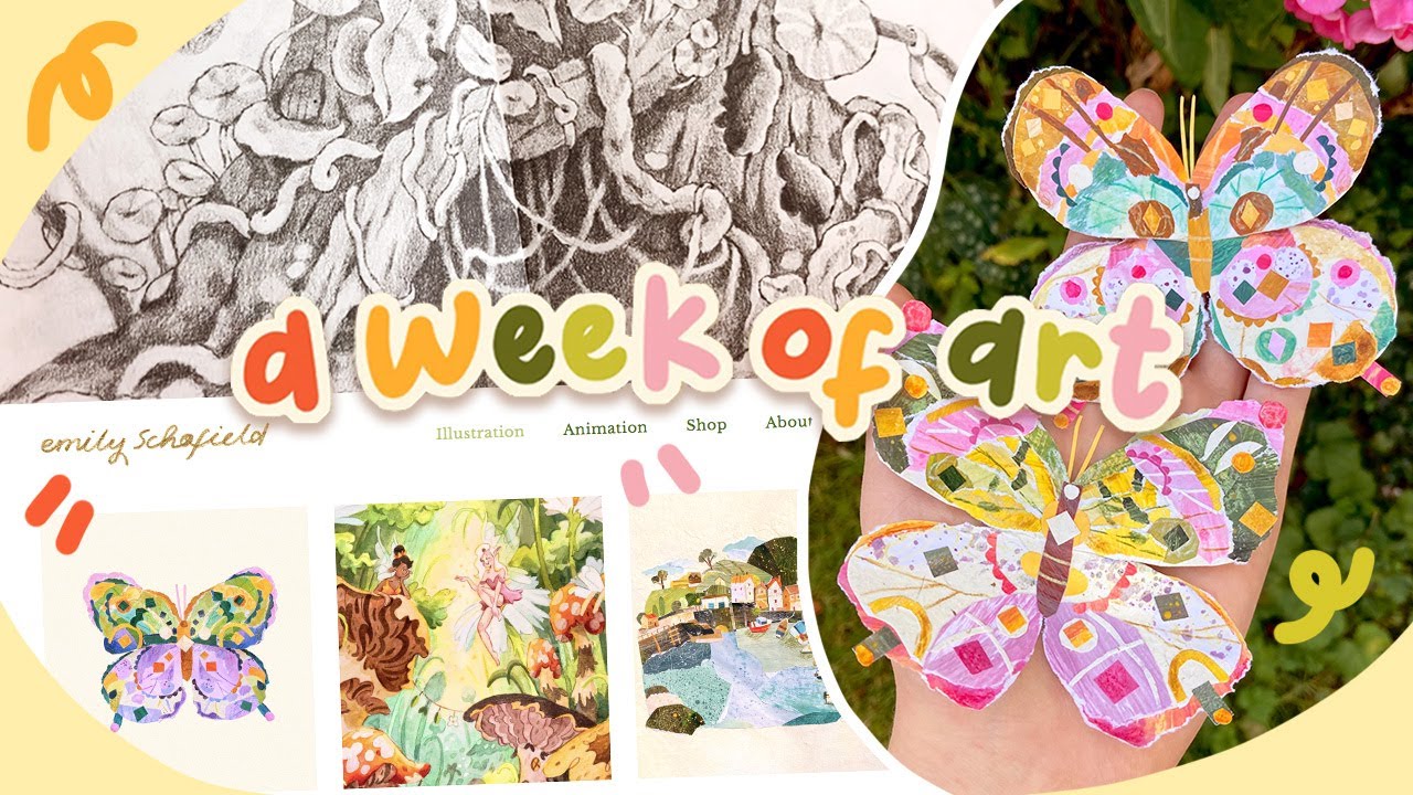 A Week of Art | I made a website! and lots of fun art