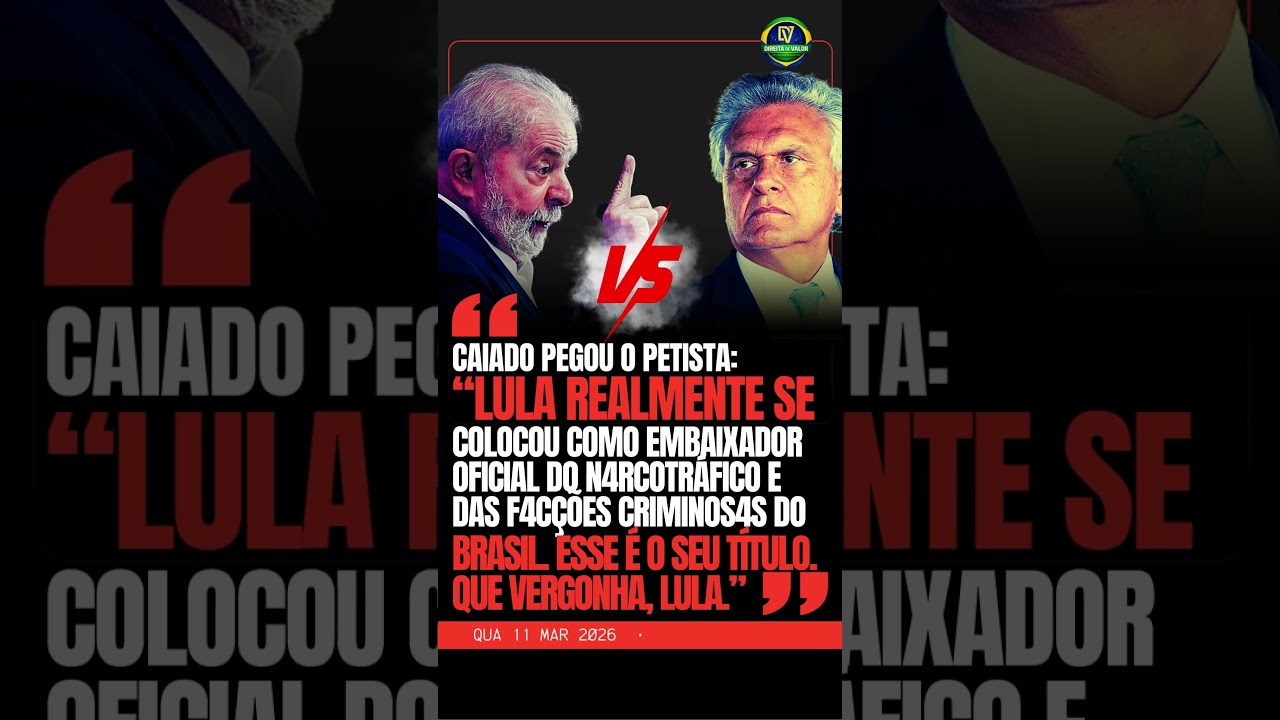 🚨 CAIADO PROVOCA LULA SOBRE POSTURA DIANTE DAS FAC&Ccedil;&Otilde;ES AP&Oacute;S POSI&Ccedil;&Atilde;O DE TRUMP