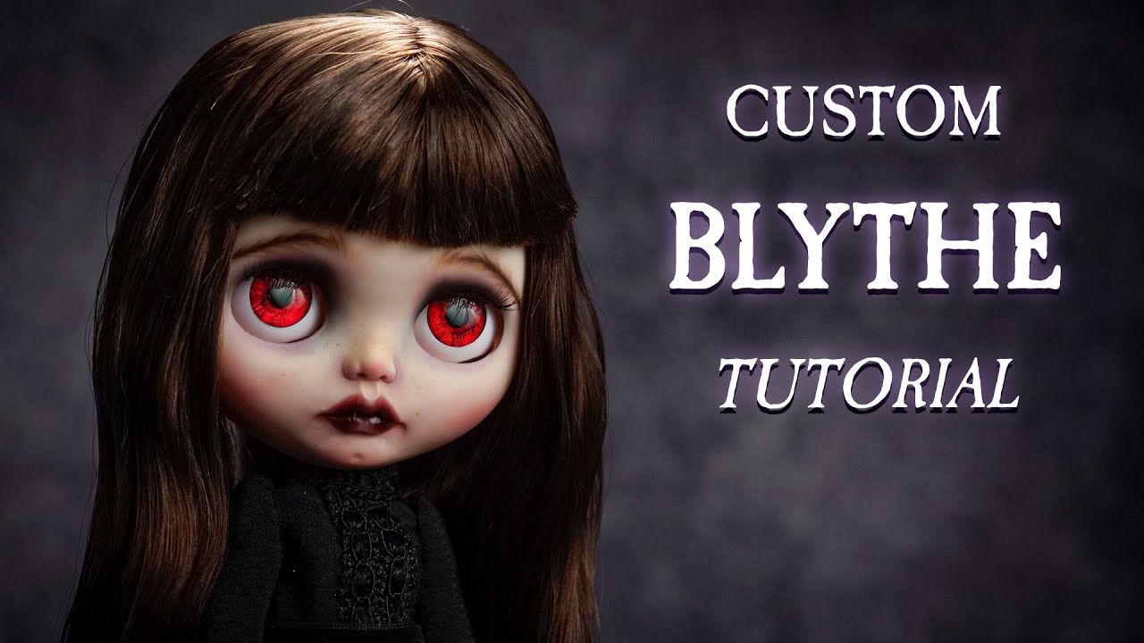 WEDNESDAY INSPIRED VICTORIAN GOTHIC | OOAK | BLYTHE | Custom Doll | Tutorial