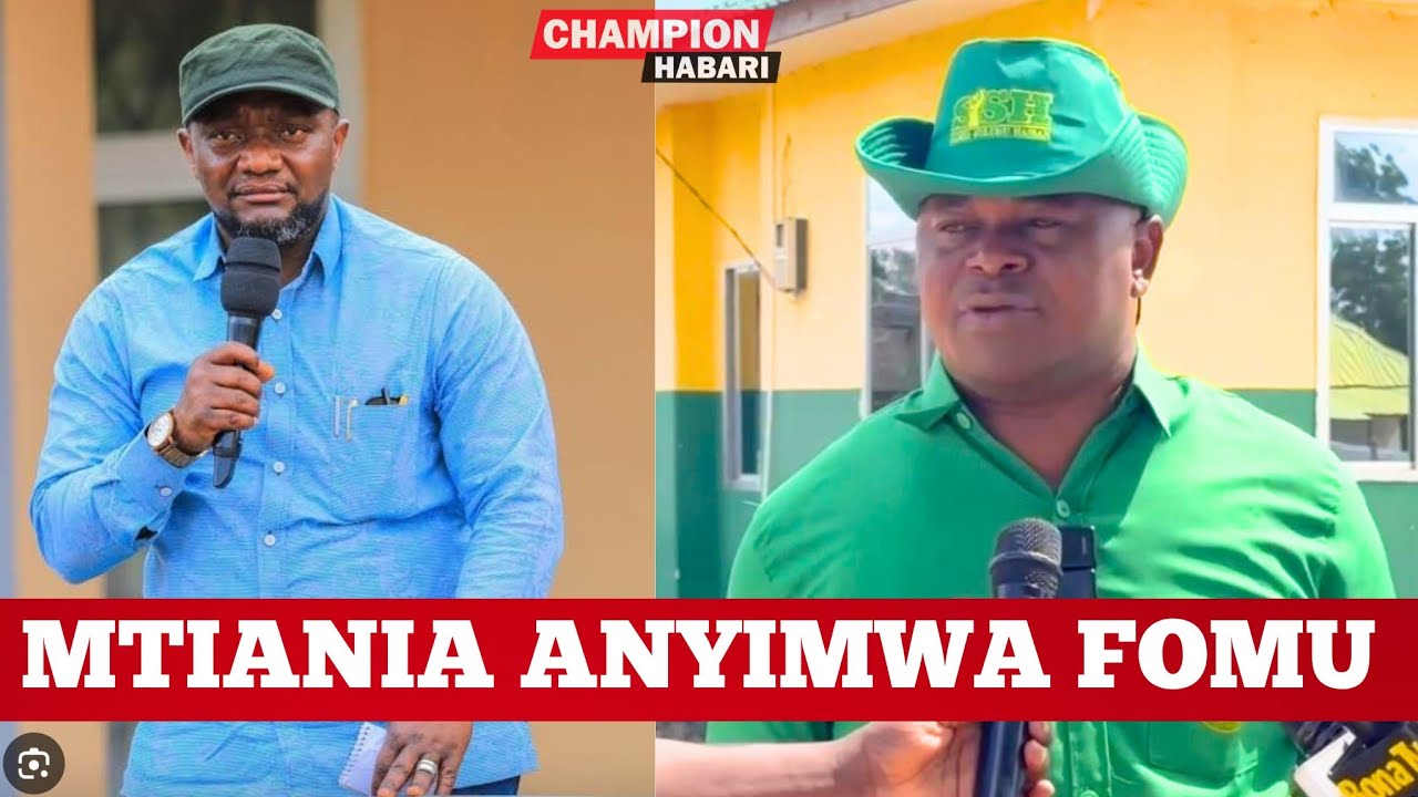 MTIANIA ANYIMWA FOMU JIMBO LA MCHENGERWA RUFIJI