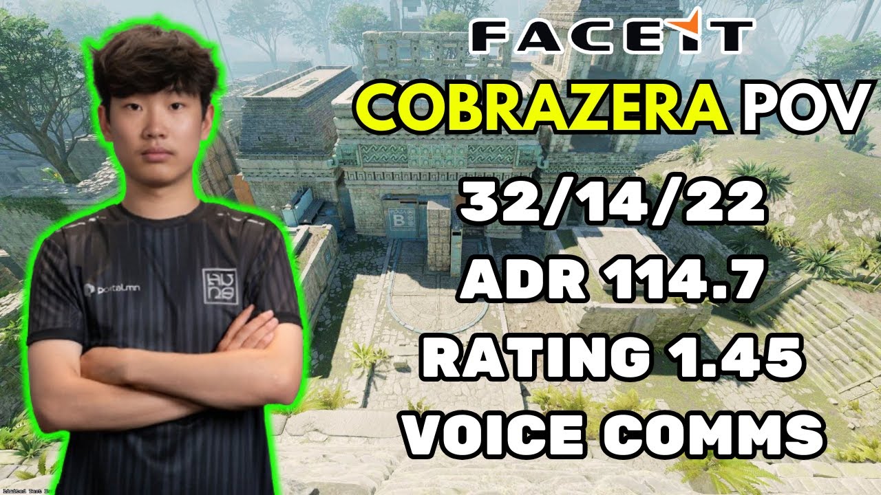 cobrazera POV + VOICE COMMS (32/14/22) ADR 114.7 RATING 1.45 CS2 FACEIT EU - January 18th 2026