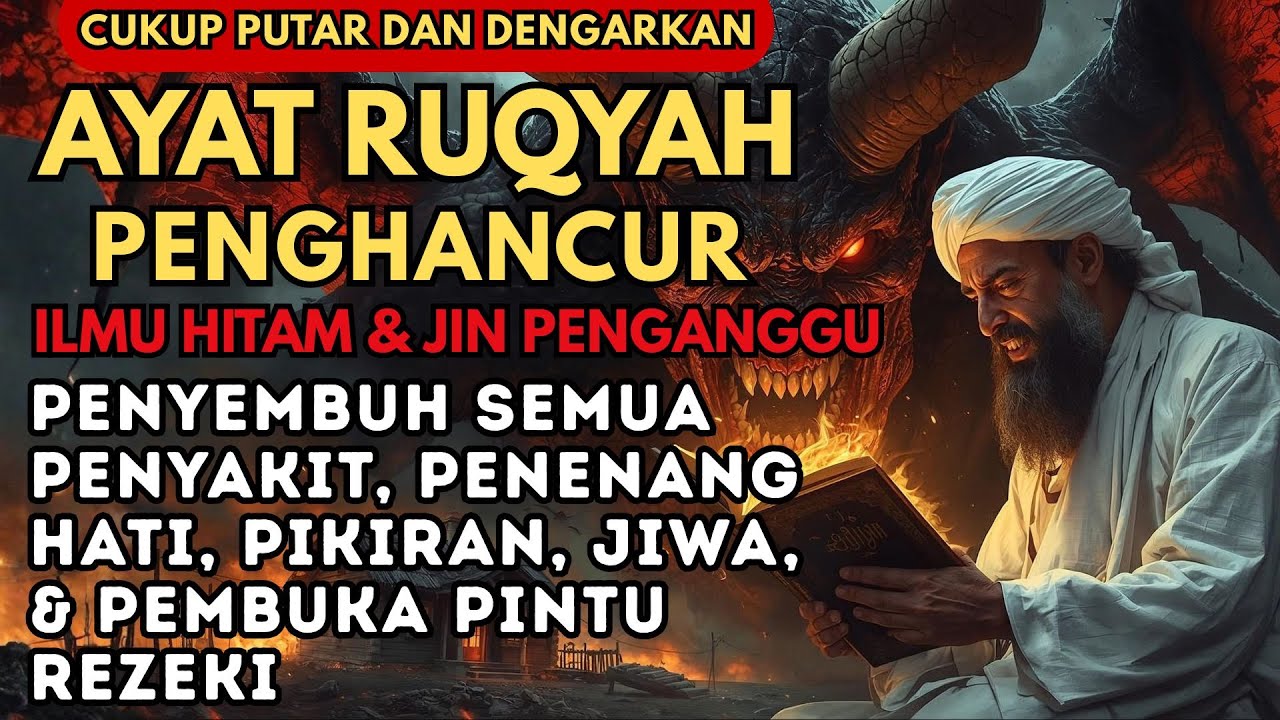 RUQYAH RUMAH & TUBUH PENGUSIR JIN DAN SIHIR, PENENANG HATI & PIKIRAN | AL QUR’AN TEDUH