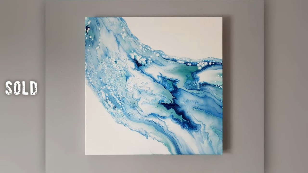 4 AMAZING Pours on LARGE Squares (Fluid Art)