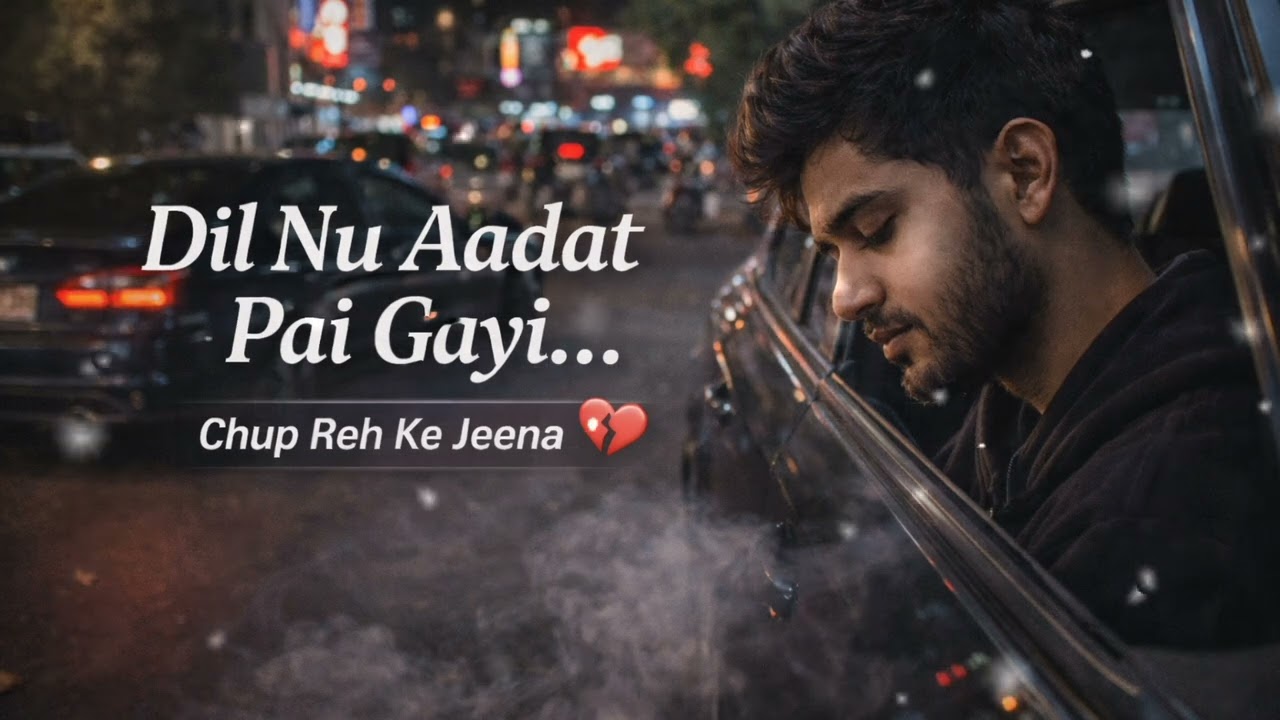 🔥 Dil Nu Aadat Pe Gayi | Chup Reh Ke Jeena 💔 | Emotional Punjabi Sad Song | Heart Touching Music