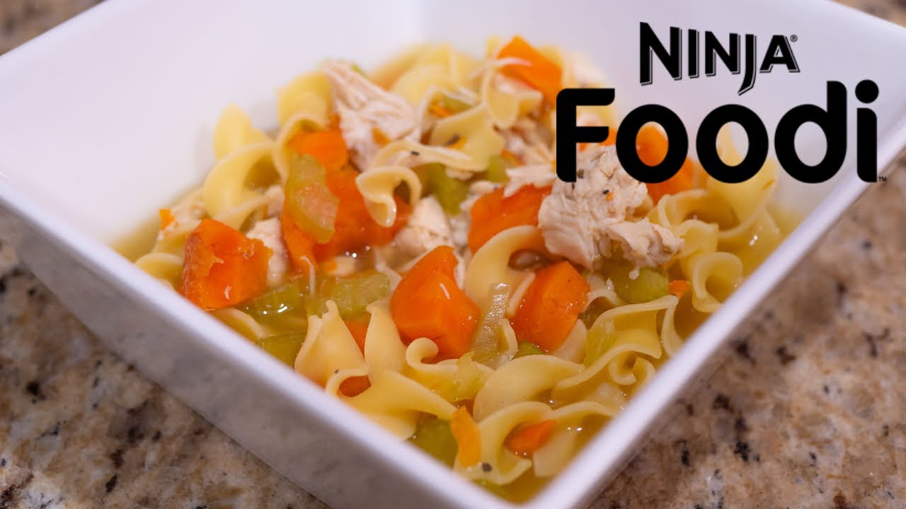 Ninja Foodi Cold & Hot Blender Chicken Noodle Soup Recipe